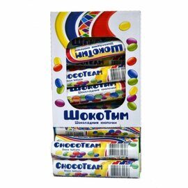 Драже с какао продуктами  в сахарной глазури "Шокотим " 12*24*12гр